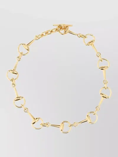 Gucci Horsebit Chain Necklace In Gold