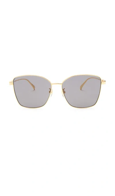 Gucci Metal Butterfly Sunglasses In Grey