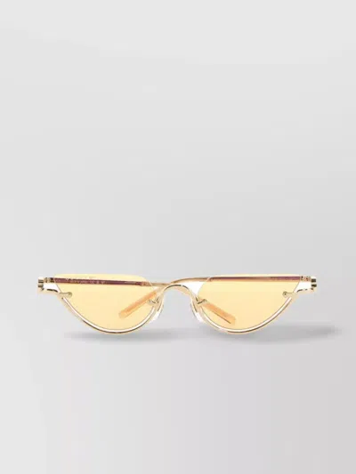 Gucci Metal Cat Eye Sunglasses In Gold