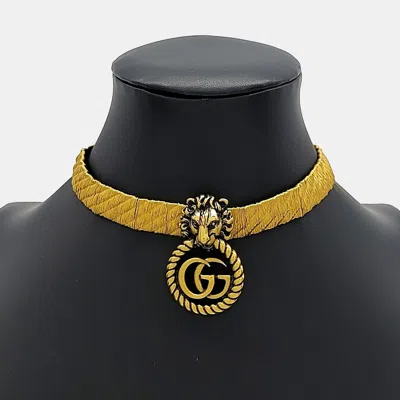 Pre-owned Gucci Metal Choker Necklace In Multi