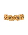 Gucci Metal Flower Choker Necklace (authentic Pre-loved) In Gold