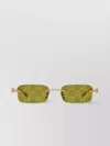 Gucci Metal Frame Rectangular Lens Sunglasses