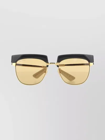 Gucci Metal Frame Sunglasses Featuring Tinted Lenses In Brown
