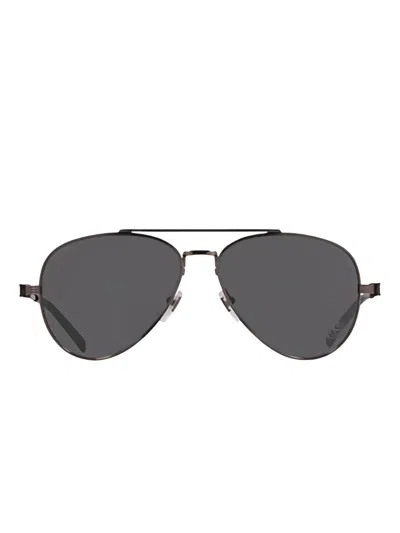 Gucci Metal-frame Sunglasses In Gray