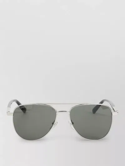 Gucci Metal Frame Sunglasses Nose Pads Design In Gray