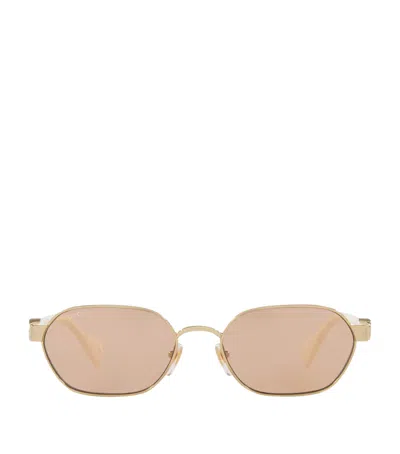 Gucci Metal Gg1593s Sunglasses In Gold Ivory Pink