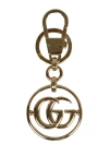 GUCCI METAL KEYCHAIN WITH DOUBLE G ACCESSORY