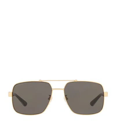GUCCI METAL PILOT SUNGLASSES