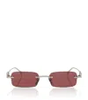 Gucci Rectangular Frame Sunglasses In Multi
