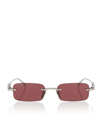 GUCCI GUCCI METAL RECTANGULAR SUNGLASSES