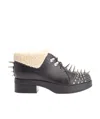 Gucci Metal Rivet Decoration And Ankle Boots In Black