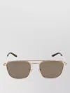 Gucci Rectangular Aviator Sunglasses In Gold