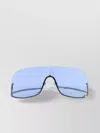 Gucci Metal Sunglasses With Curved Tips And Single Lens