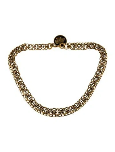 Pre-owned Gucci Metal Waist Belt In Gold