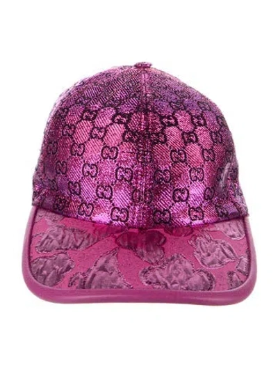 Pre-owned Gucci Metallic Baseball Hat