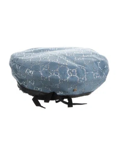 Pre-owned Gucci Metallic Beret Hat W/tags