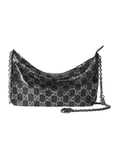 Gucci Metallic Evening Bag With Charm In Multi