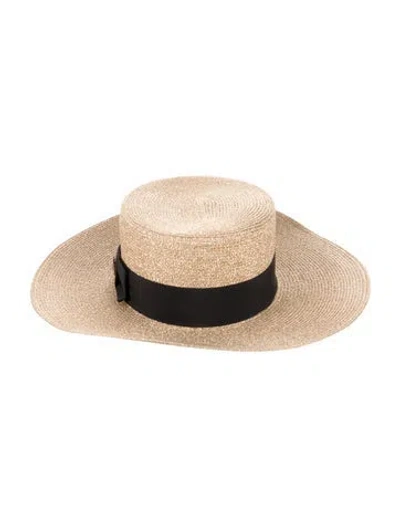 Pre-owned Gucci Metallic Fedora Hat W/tags