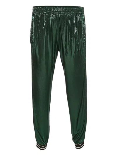 Pre-owned Gucci Metallic-finish Trousers