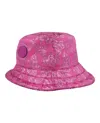 Gucci Metallic Jacquard Reversible Bucket Hat In Pink