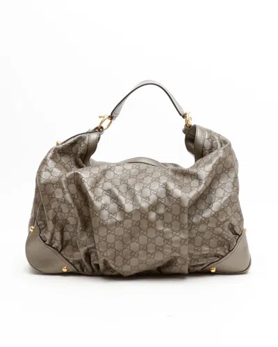 Gucci Metallic Ssima Hobo Bag