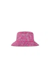 Gucci Metallic Jacquard Reversible Bucket Hat In Pink