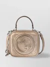 Gucci Metallic Leather Clutch Bag With Detachable Strap