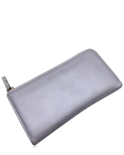 Gucci Metallic Leather Continental Wallet (authentic Pre-loved)