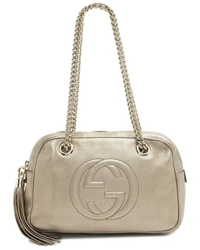 Gucci Metallic Leather Soho Chain Shoulder Bag (authentic Pre-loved)