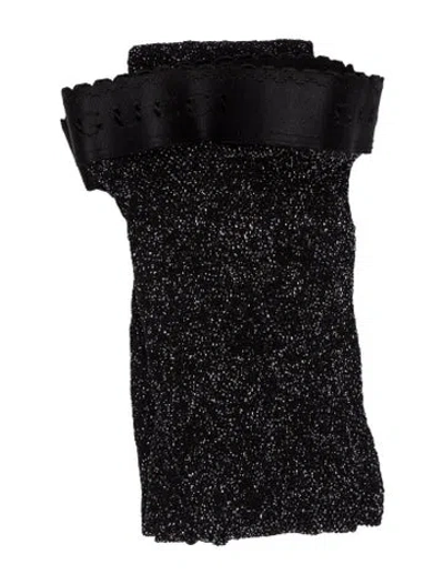 Pre-owned Gucci Metallic Leggings In Black