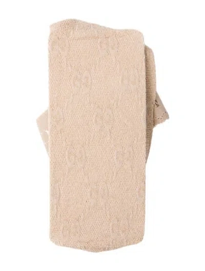 Pre-owned Gucci Metallic Patterned Ankle Sock W/tags