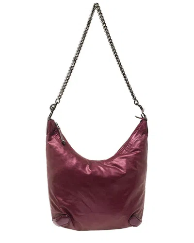 Gucci Metallic Purple Leather Galaxy Slouchy Hobo Bag (authentic )