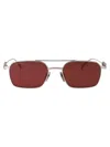 Gucci Gg1804s Linea Name Of Brand 004 Silver Red Sunglasses In Silver