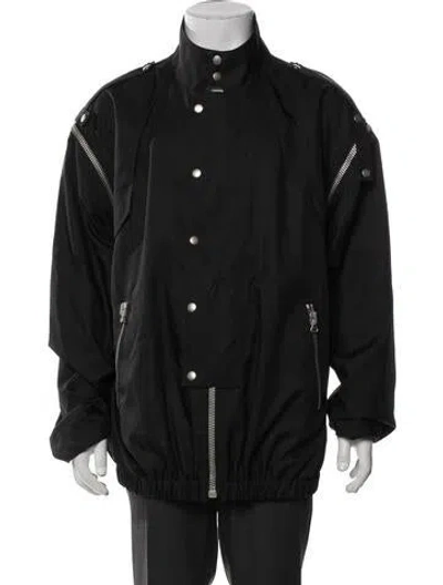 Pre-owned Gucci 'metamorfosi' Signature Logo Windbreaker In Black