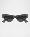 Gucci Gg1834s Linea Name Of Brand 016 Grey Sunglasses In Black