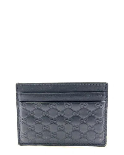 Gucci Micro Gg Ssima Card Case (authentic Pre-loved)