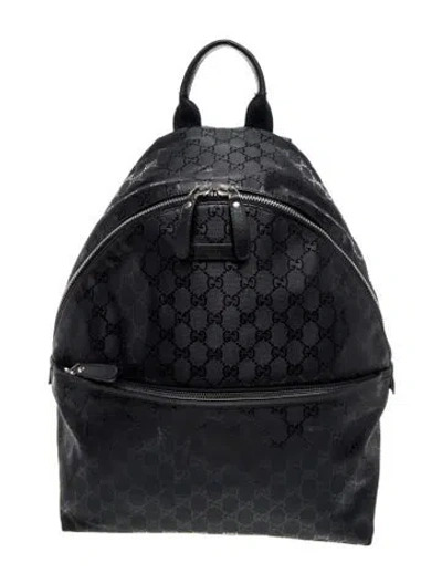 Pre-owned Gucci Microssima Backpack In Blue