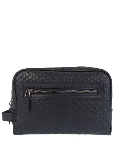 Gucci Microssima Clutch (authentic Pre-loved) In Black