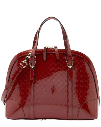 Gucci Microssima Patent Leather Nice Small Satchel (authentic Pre-loved)