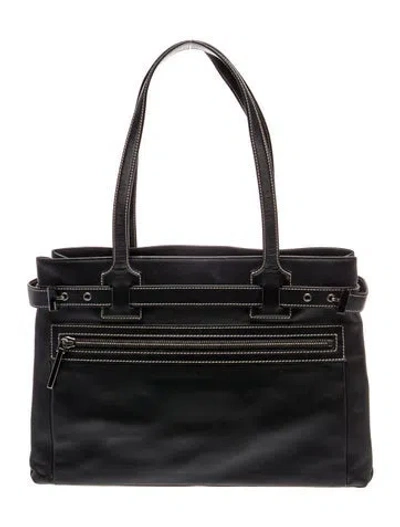 Pre-owned Gucci Microssima Shoulder Bag In Black