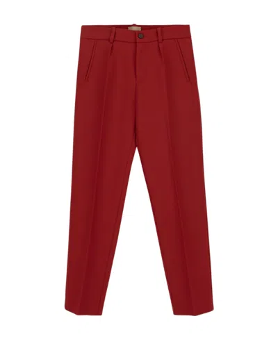 Gucci Mid-rise Slim Chinos In Red