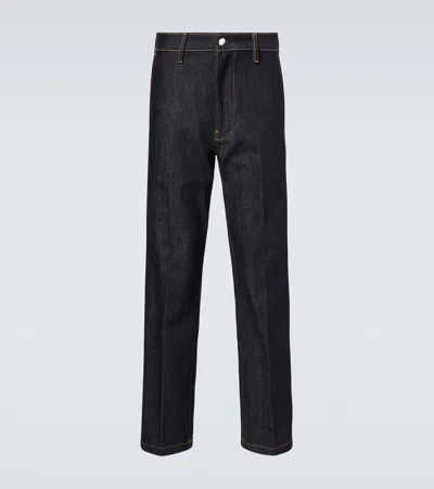 Gucci Mid-rise Straight Jeans In Blue