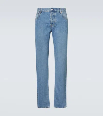 Gucci Mid-rise Straight Jeans In Blue