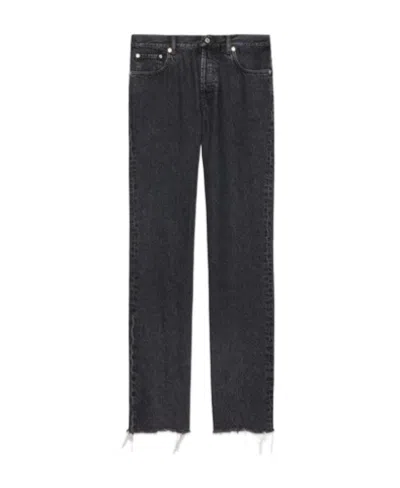 Gucci Mid-rise Straight-leg Jeans In Black