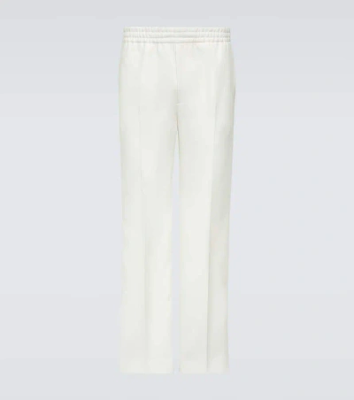 Gucci Mid-rise Straight Trousers In White