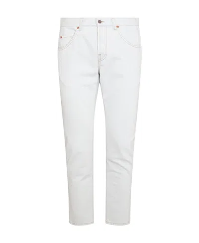 Gucci Mid-rise Tapered-leg Jeans In White