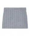 Gucci Mid-rise Tweed Miniskirt In Blue