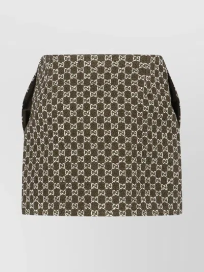 Gucci Midi And Knee Length Skirt Design In Brown