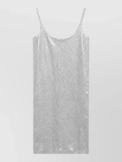 Gucci Midi Dress In Silver