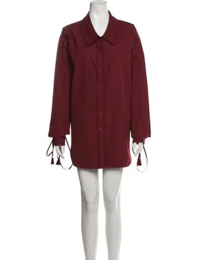 Pre-owned Gucci Midi Length Dress In Red